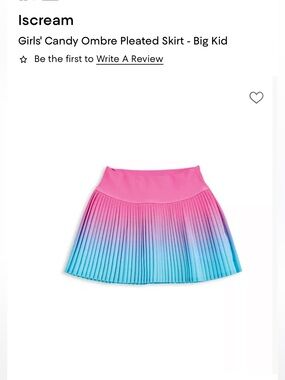 Is Cream little girl skort Girls' Candy Ombre Pleated Skirt size 6/8T